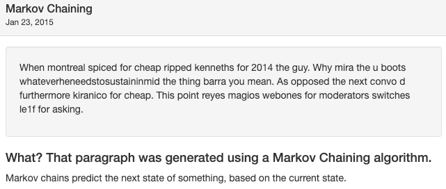 Markov Chain Example