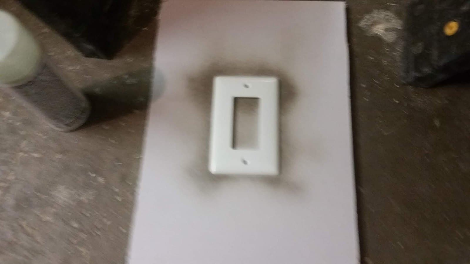 Painting the switch plate to match