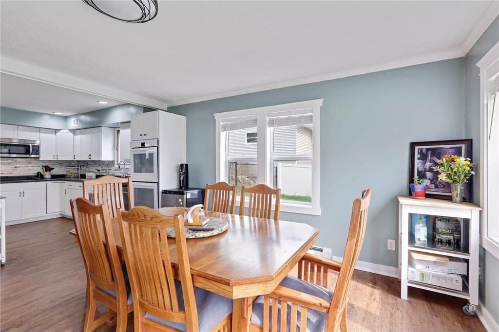 From the new dining room into the kitchen