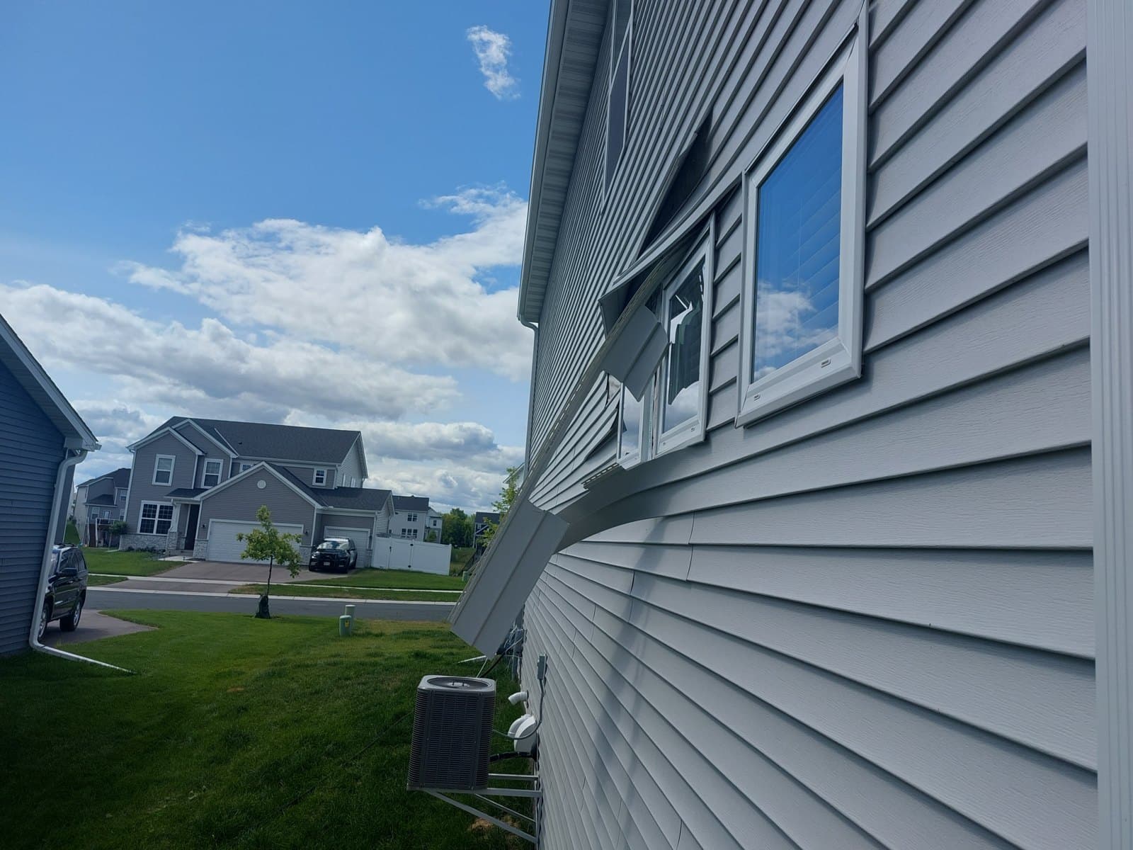 The same window from outside, before pulling it